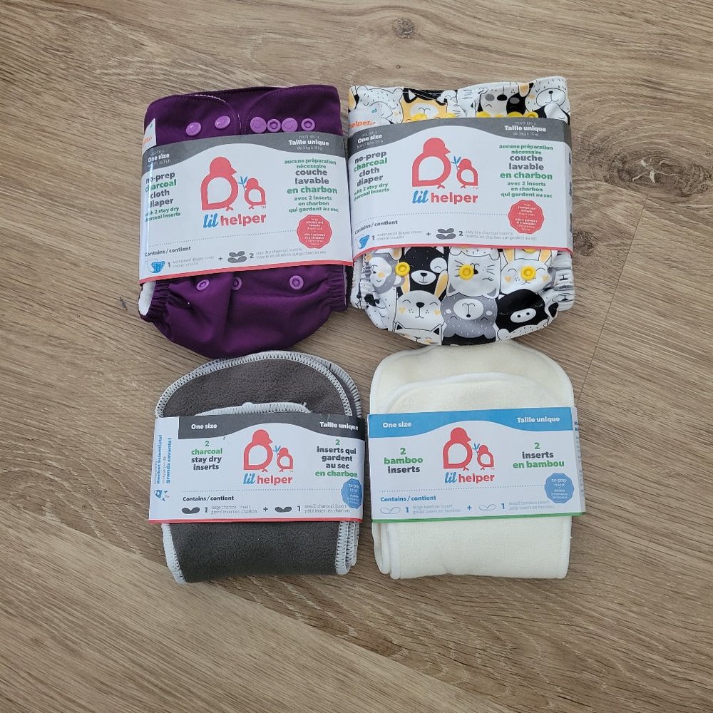 Lil Helper cloth diapers new